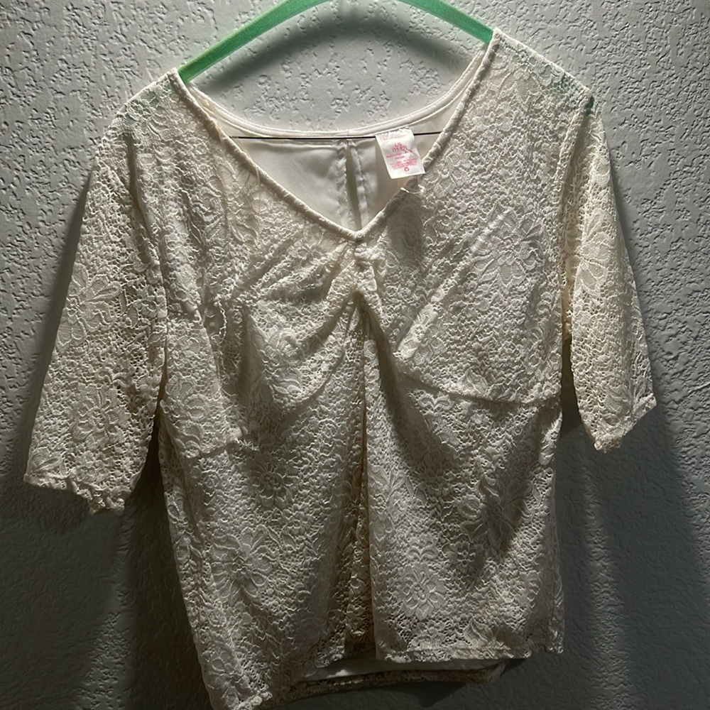 No boundaries white blouse